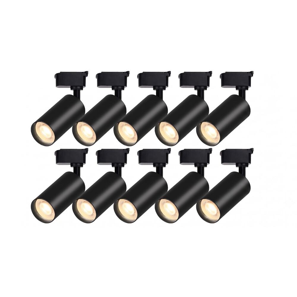 Bravsekai 10-Pack, H-Type LED Track Lighting Heads 20W 2400lm 6000K Cool White